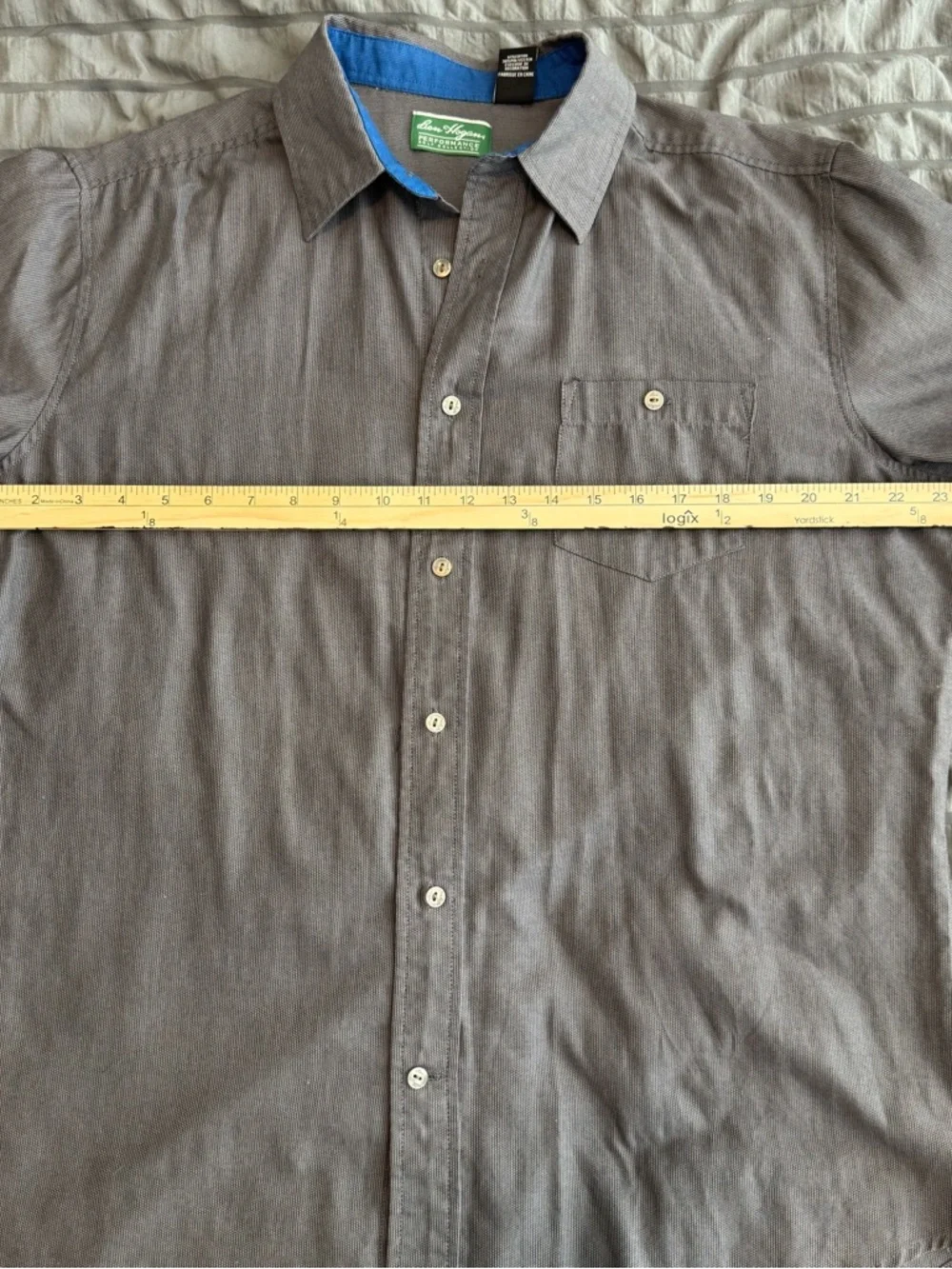Be hogan performance golf collection Men's Short-Sleeve Button-Up Shirt - Gray